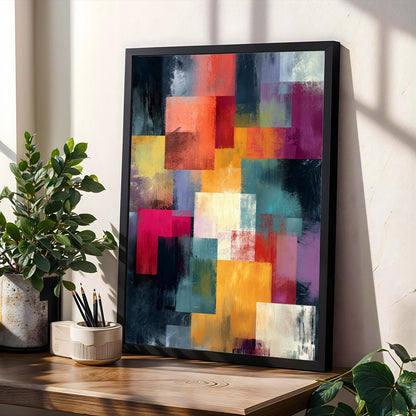 Abstract Color Block Wall Art Print Soluna Soul