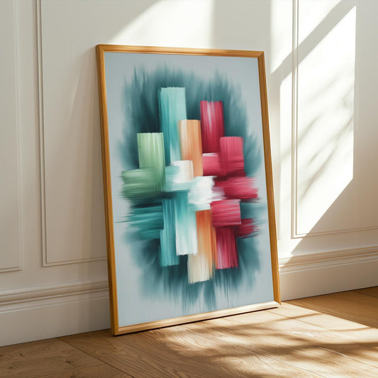 Abstract Brushstrokes Wall Art Print Soluna Soul