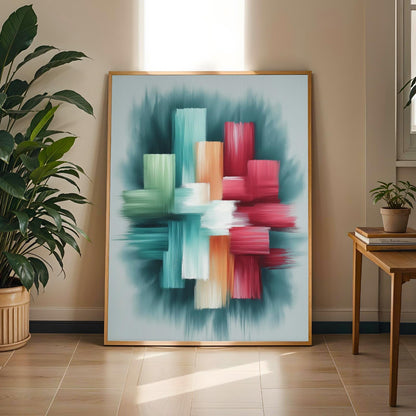 Abstract Brushstrokes Wall Art Print Soluna Soul