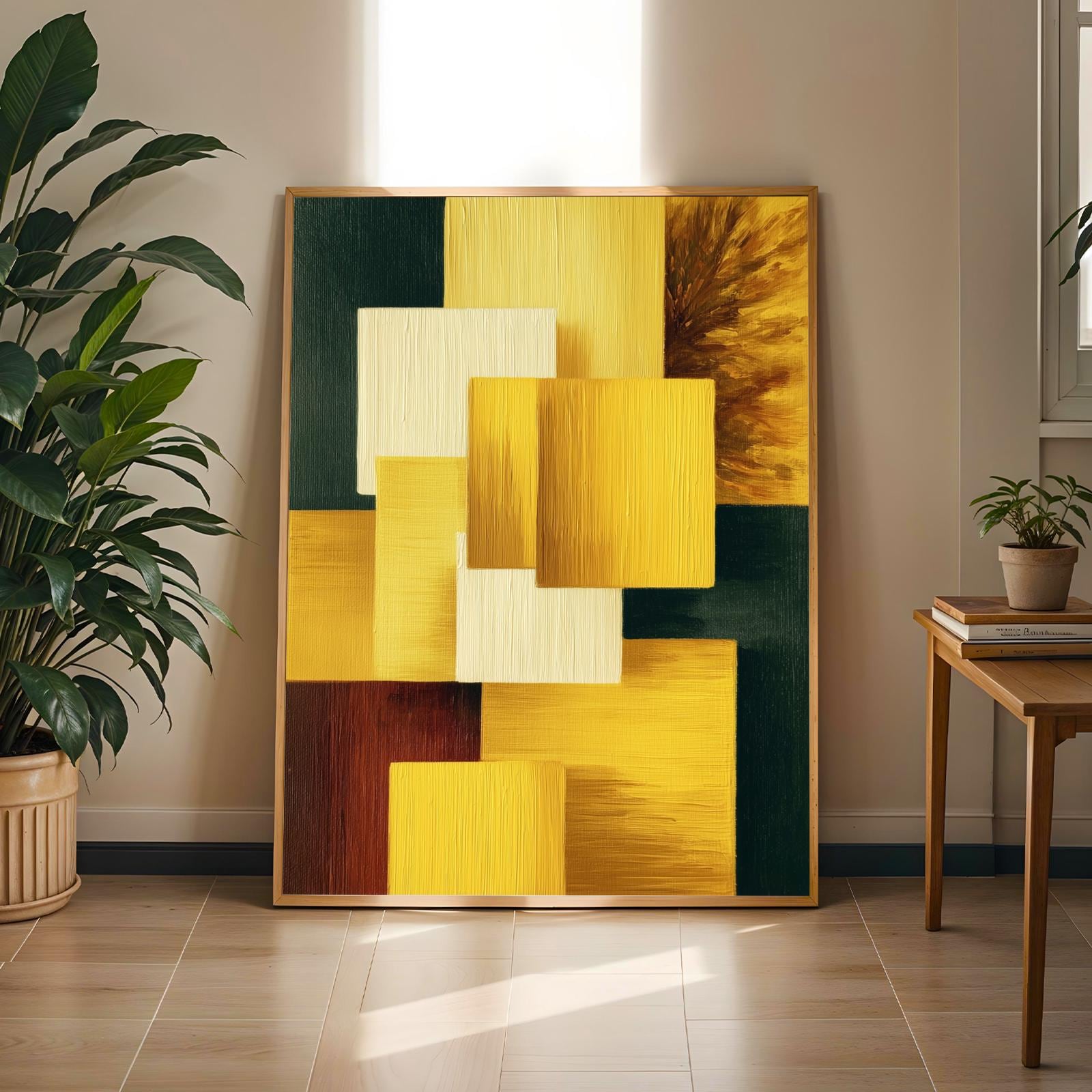 Geometric Abstraction Wall Art Print Soluna Soul
