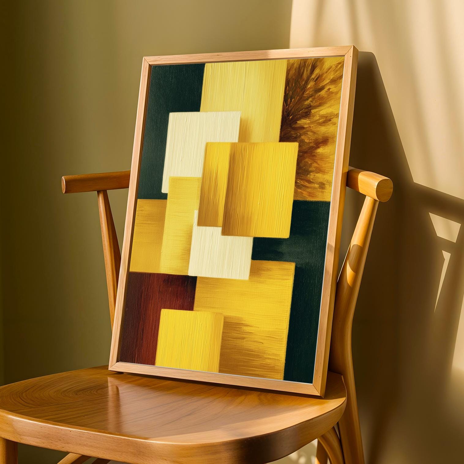 Geometric Abstraction Wall Art Print Soluna Soul