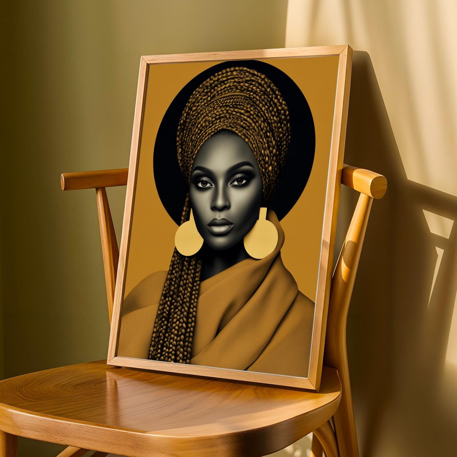 African Beauty Wall Art Print Soluna Soul