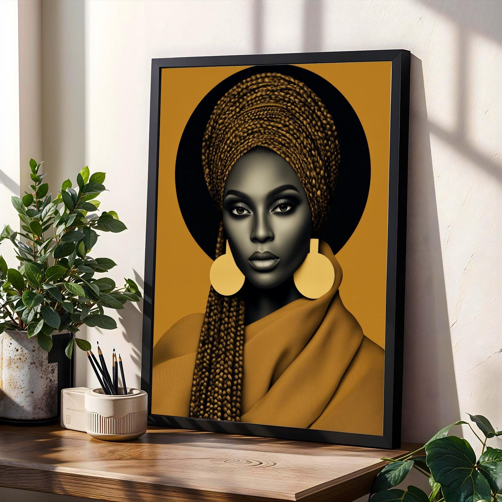 African Beauty Wall Art Print Soluna Soul