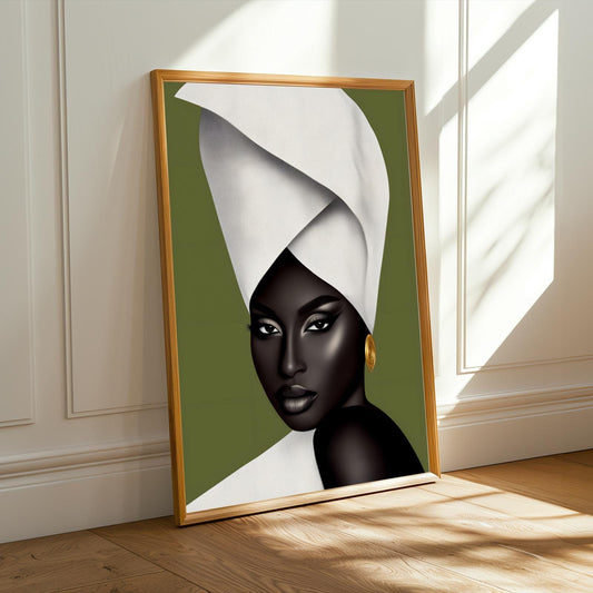 African Beauty Wall Art Print