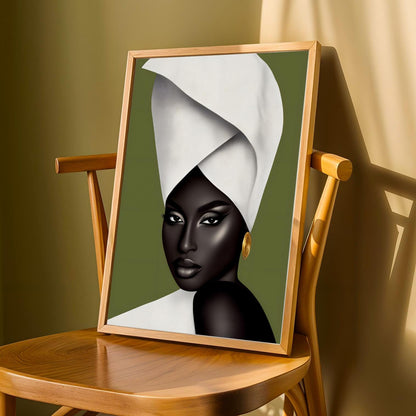 African Beauty Wall Art Print Soluna Soul
