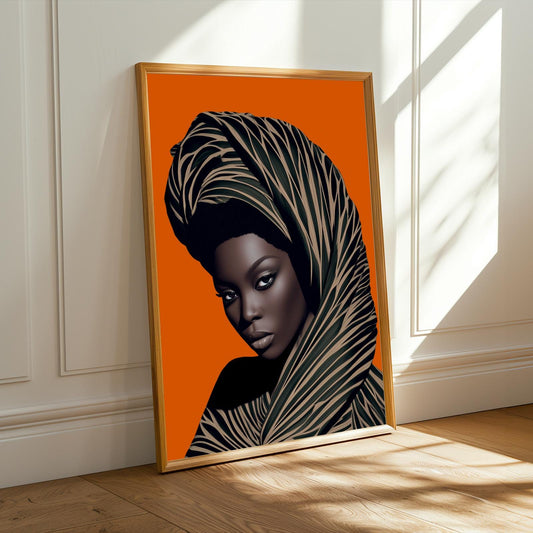 African Beauty Wall Art Print