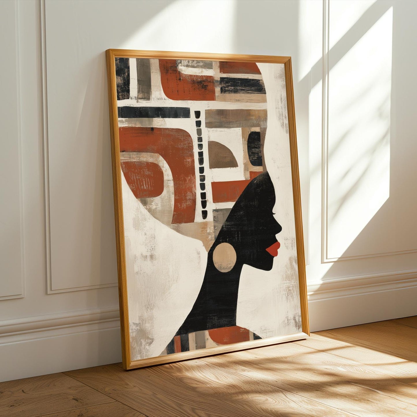 Afrocentric Silhouette Wall Art Print Soluna Soul