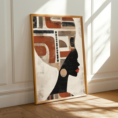 Afrocentric Silhouette Wall Art Print Soluna Soul