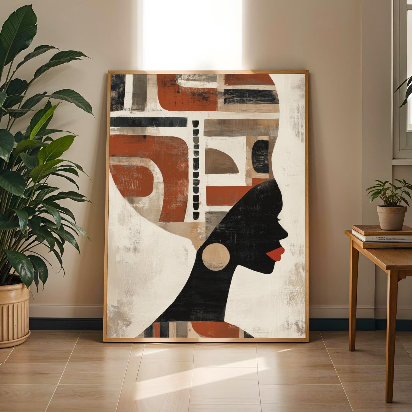 Afrocentric Silhouette Wall Art Print Soluna Soul