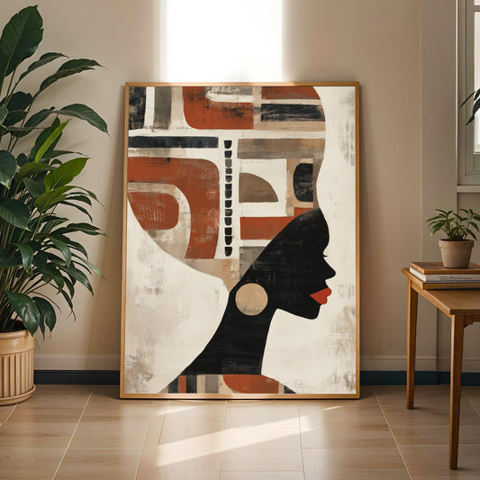 Afrocentric Silhouette Wall Art Print Soluna Soul