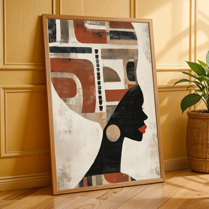 Afrocentric Silhouette Wall Art Print Soluna Soul