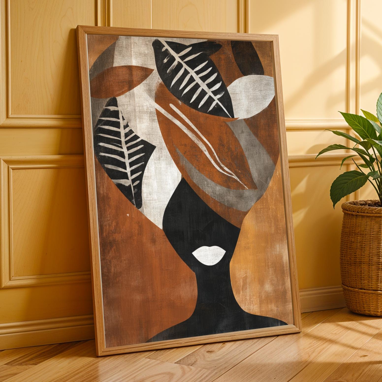Abstract Silhouette Wall Art Print Soluna Soul