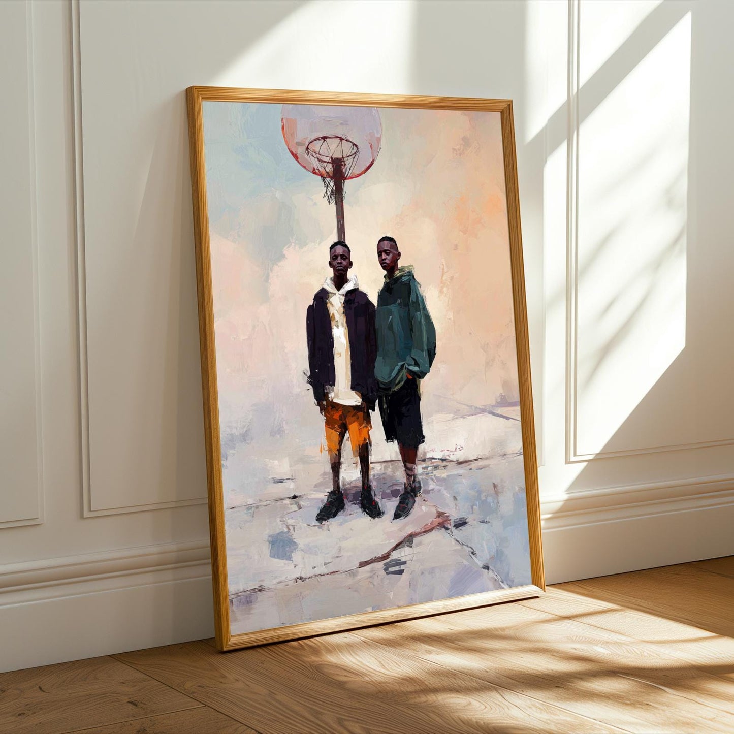 Brothers and Basketball Wall Art Print Soluna Soul