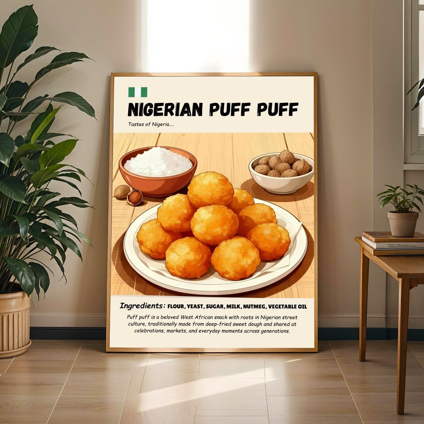 Nigerian Puff Puff Art Print Soluna Soul