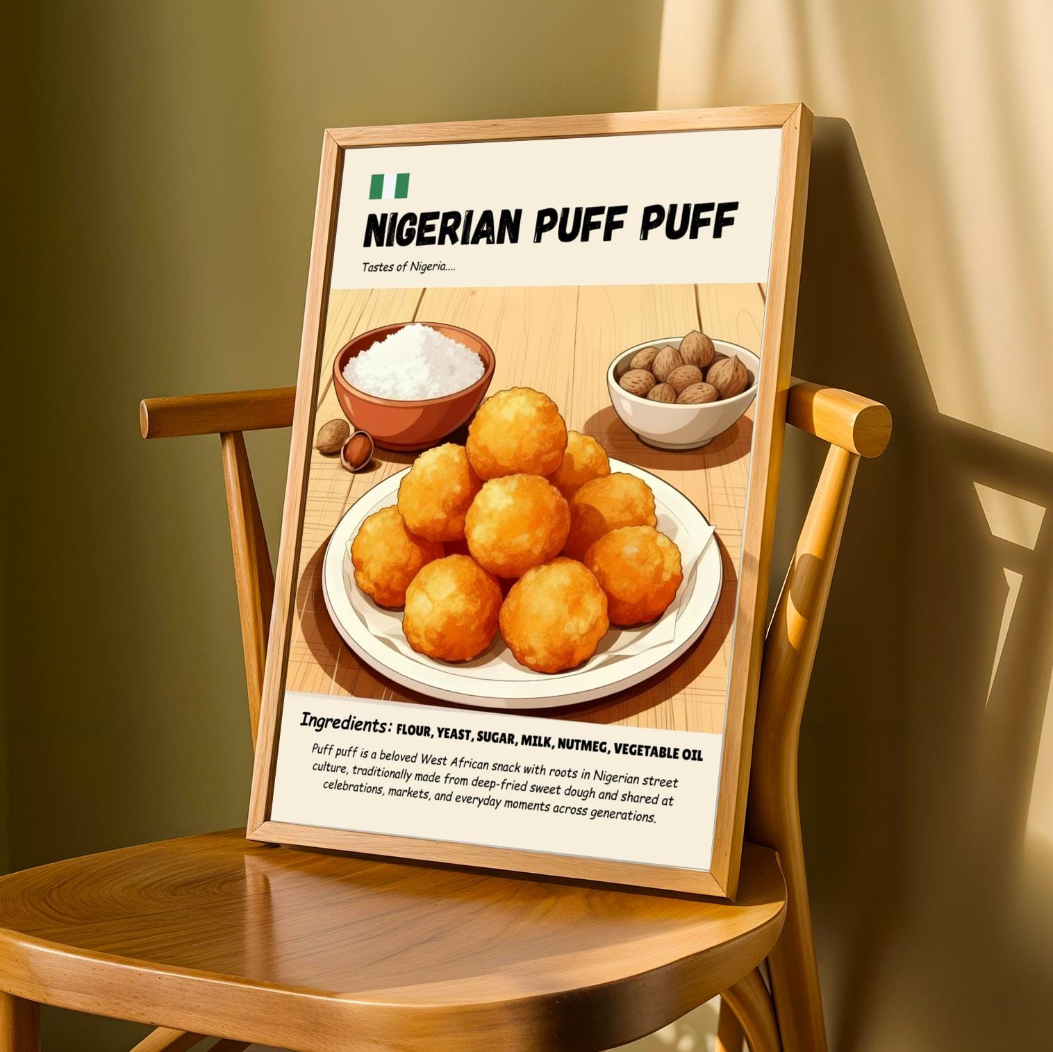 Nigerian Puff Puff Wall Art Print Soluna Soul