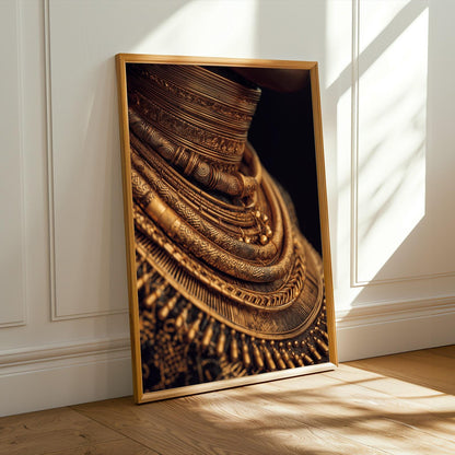 Intricate Gold Necklaces Wall Art Print Soluna Soul