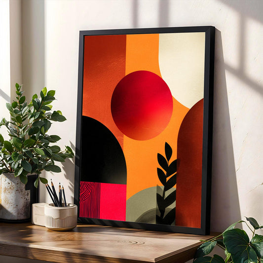 Abstract Circles Wall Art Print 2 Soluna Soul