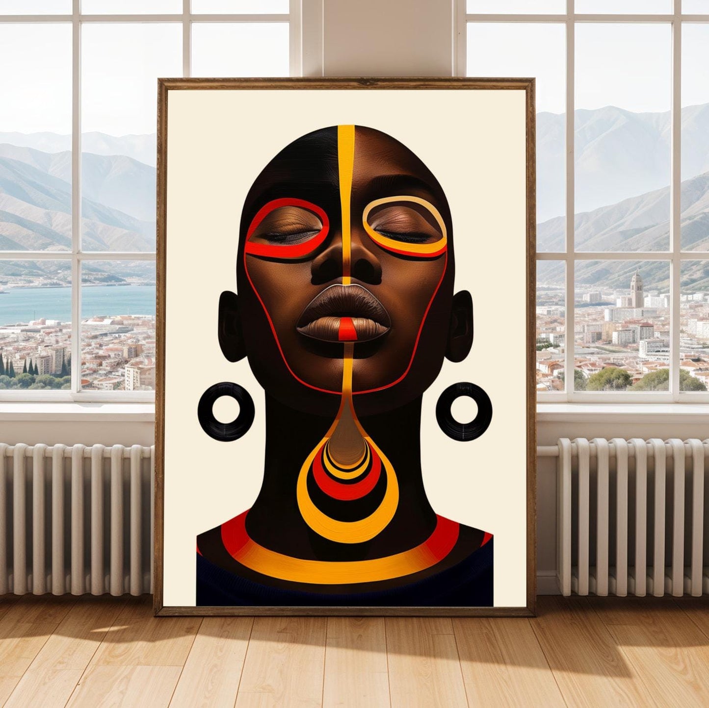 African Abstract Wall Art Print 2 Soluna Soul