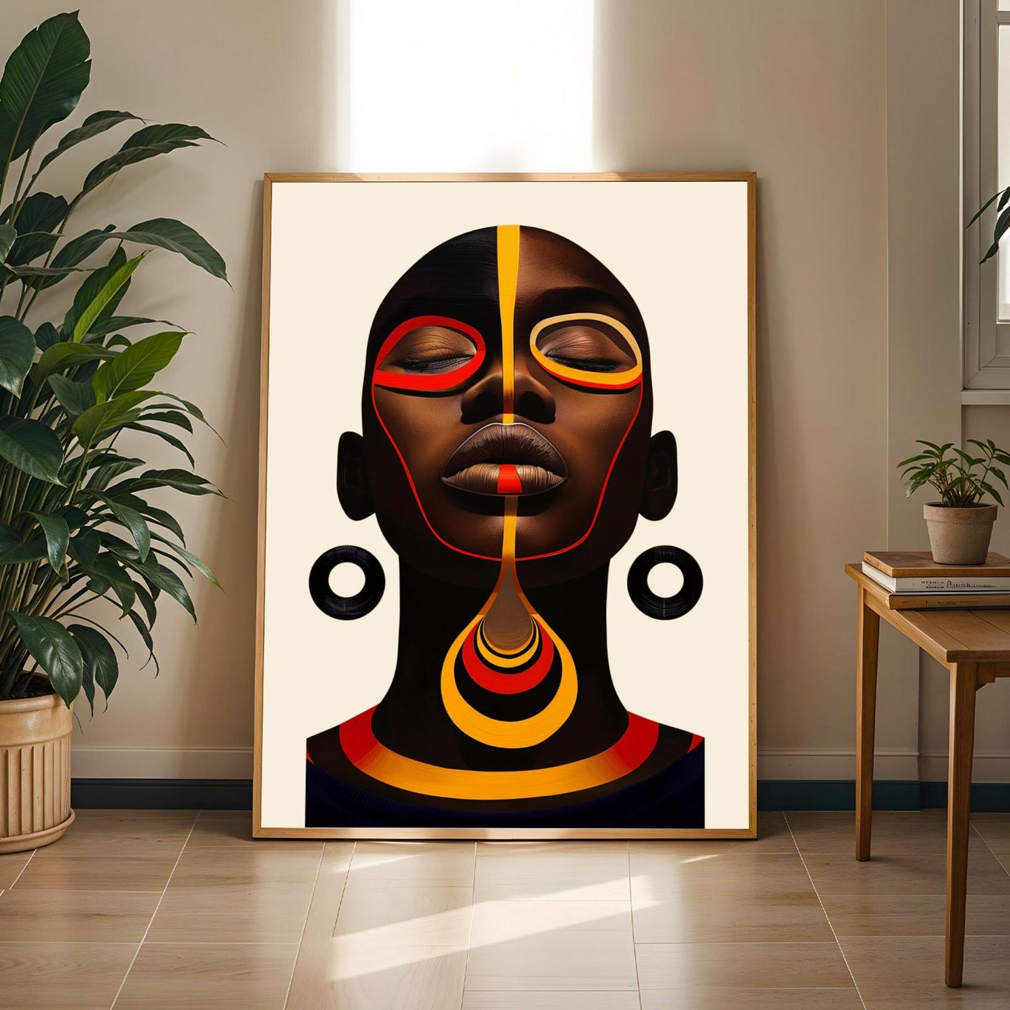 African Abstract Wall Art Print 2 Soluna Soul