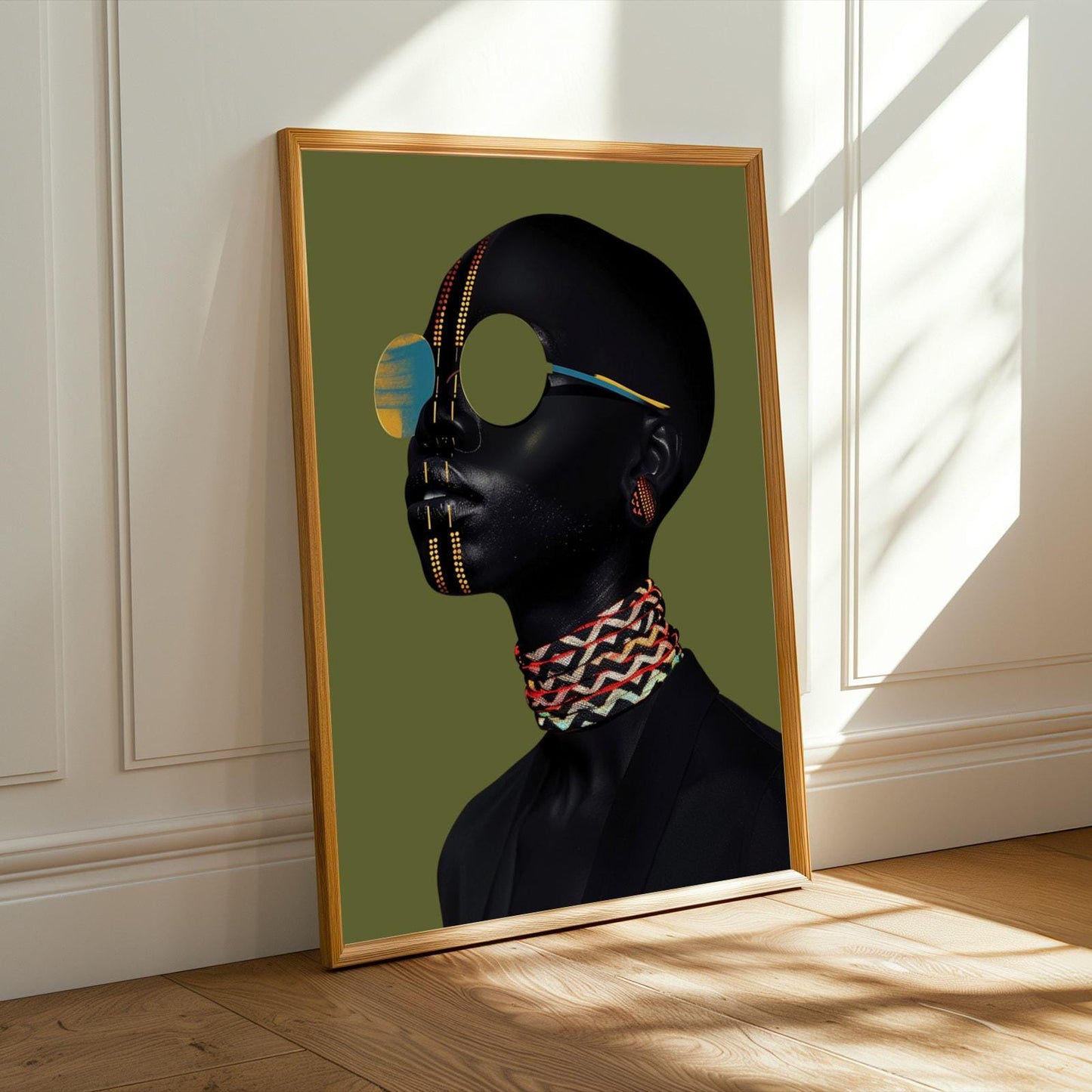 African Abstract Wall Art Print Soluna Soul