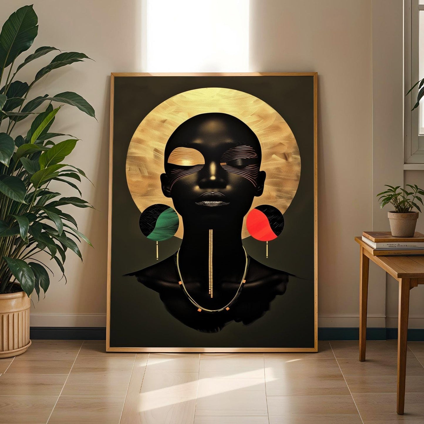 Afrocentric Black Beauty Wall Art Print 2 Soluna Soul