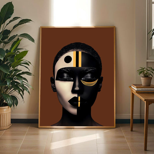 Afrocentric Black Beauty Wall Art Print Soluna Soul