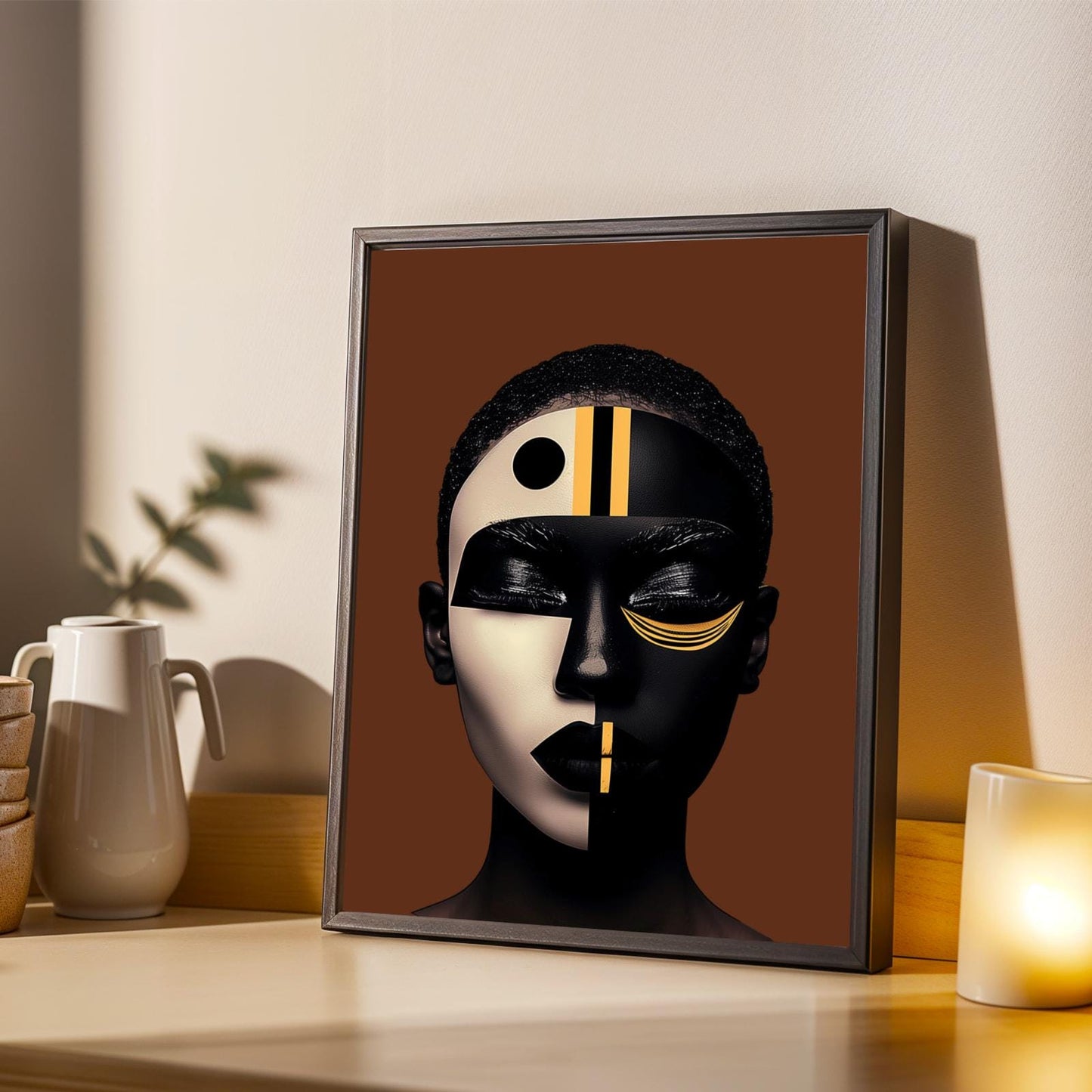 Afrocentric Black Beauty Wall Art Print Soluna Soul