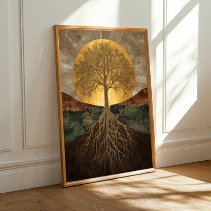 Deep Rooted Tree Wall Art Print Soluna Soul