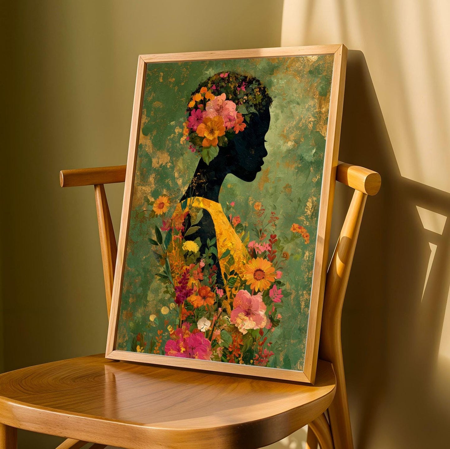 Floral Figure Wall Art Print 1 Soluna Soul