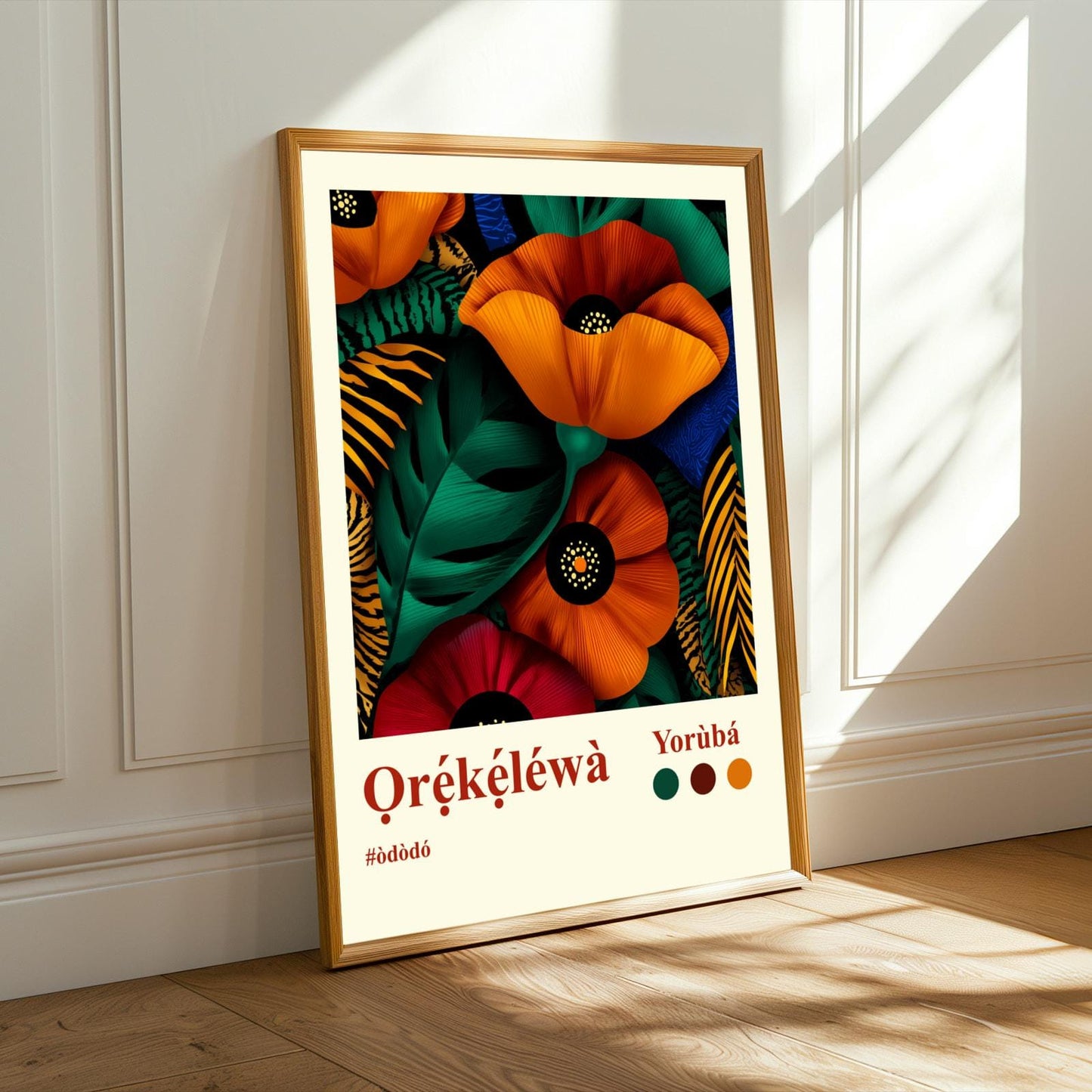 Orekelewa Yoruba Wall Art Print Soluna Soul