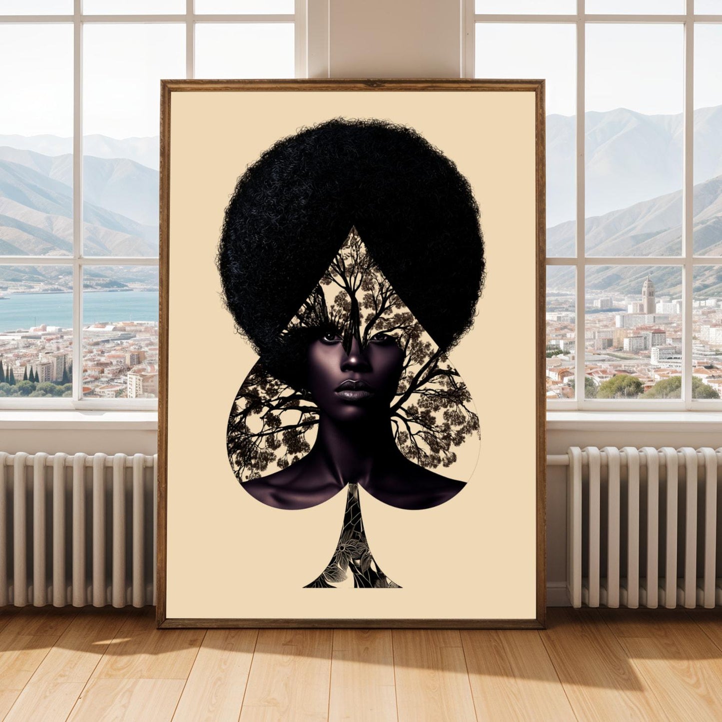 Spade of Roots | Black Beauty Afro Art Print Soluna Soul