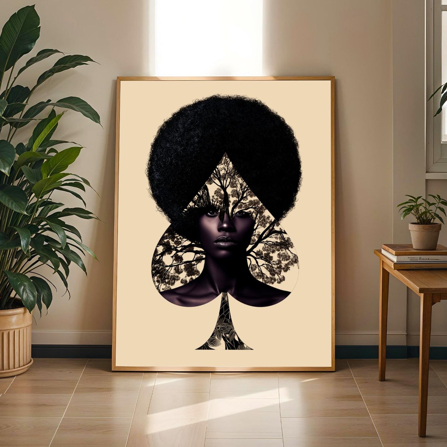 Spade of Roots | Black Beauty Afro Art Print Soluna Soul