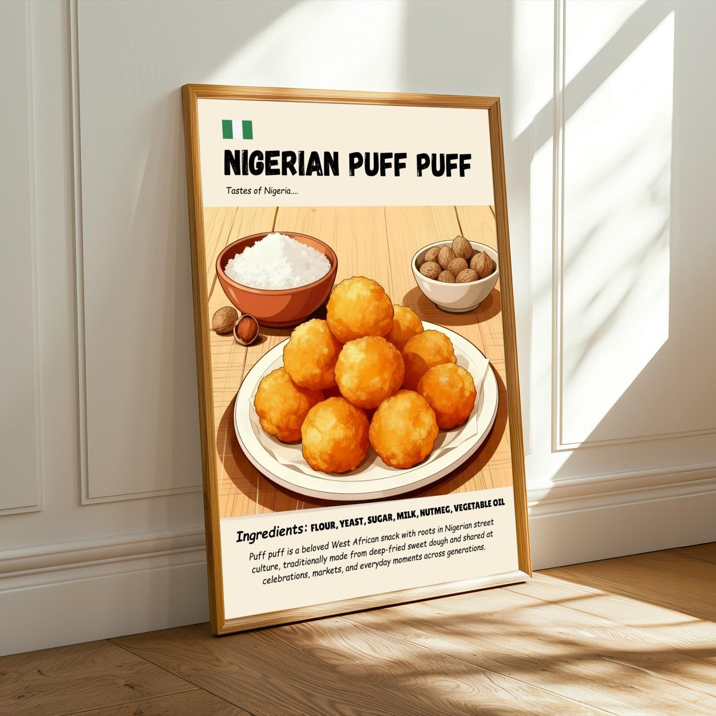 Nigerian Puff Puff Wall Art Print Soluna Soul
