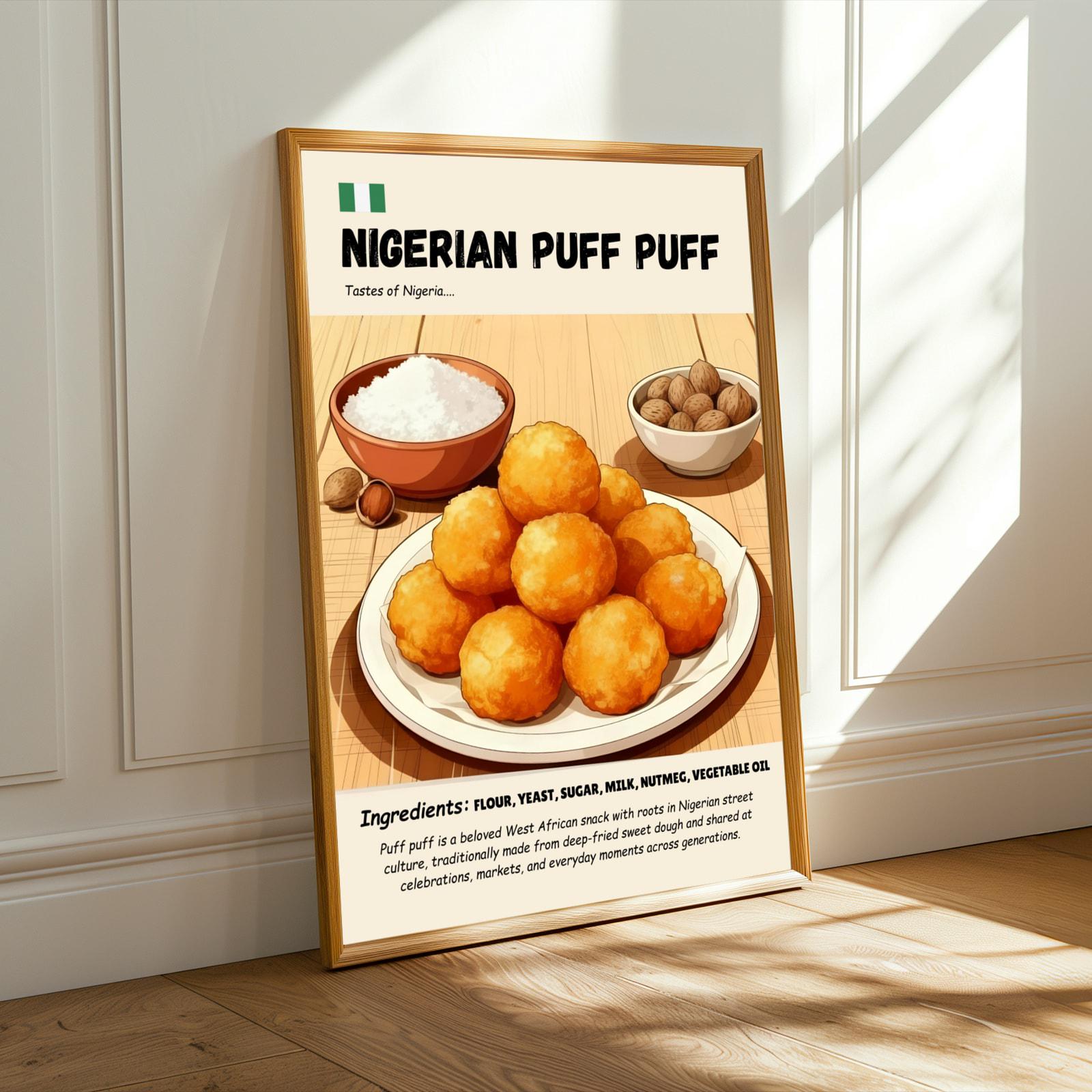 Nigerian Puff Puff Wall Art Print Soluna Soul