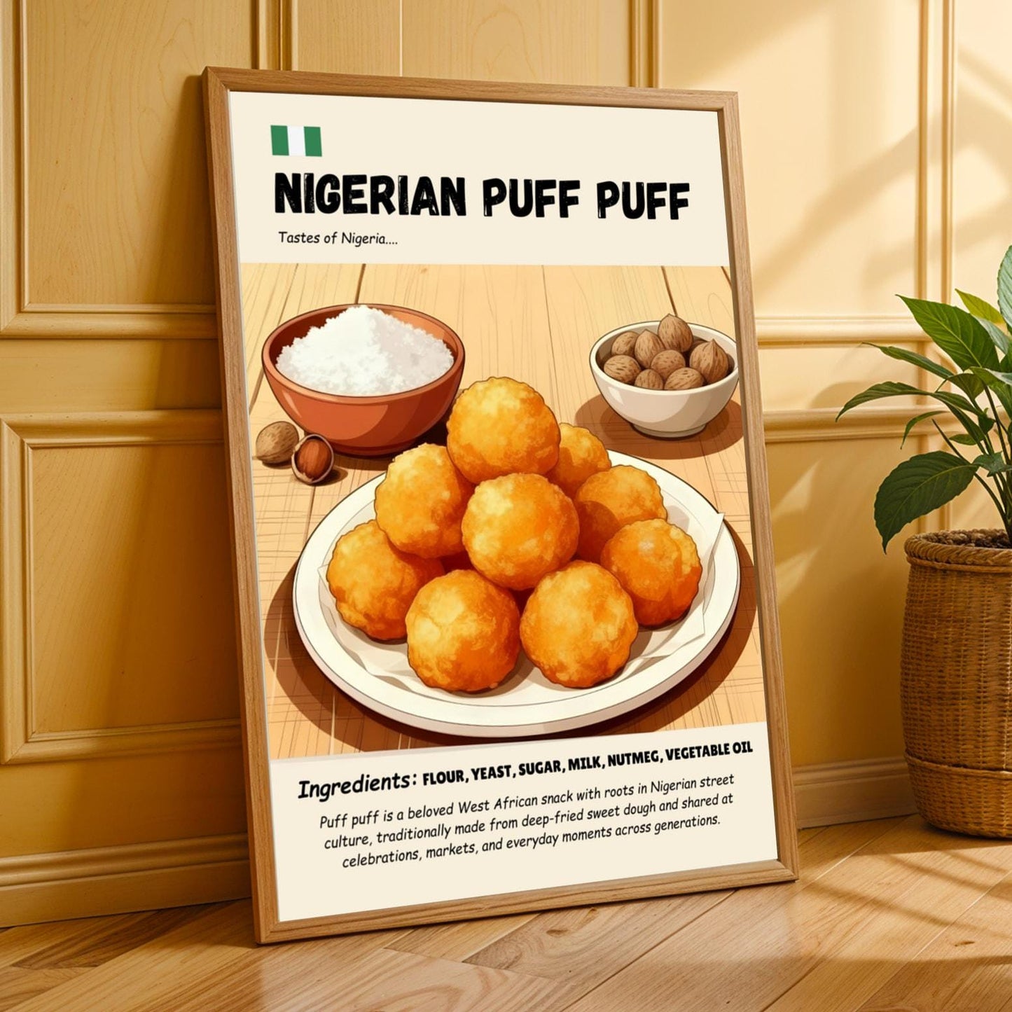 Nigerian Puff Puff Art Print Soluna Soul