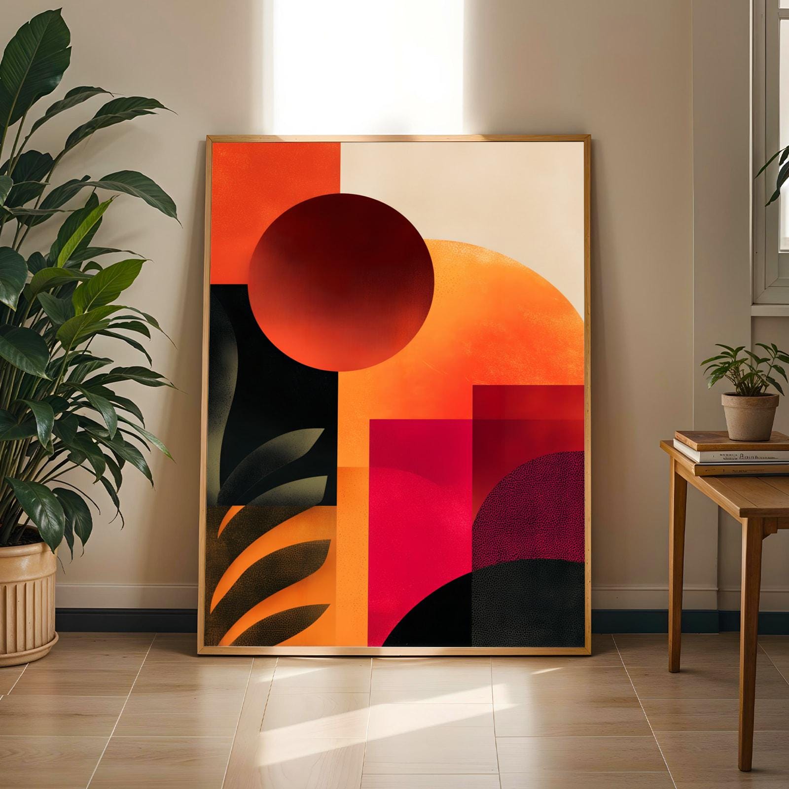 Abstract Circles Wall Art Print 1 Soluna Soul