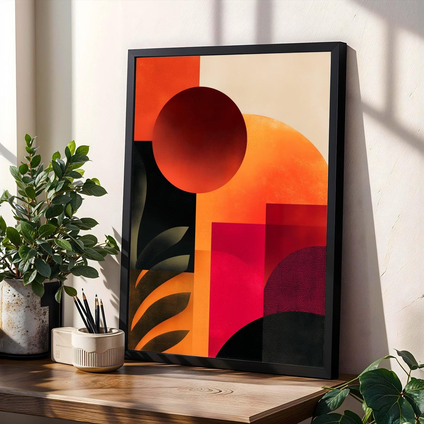 Abstract Circles Wall Art Print 1 Soluna Soul