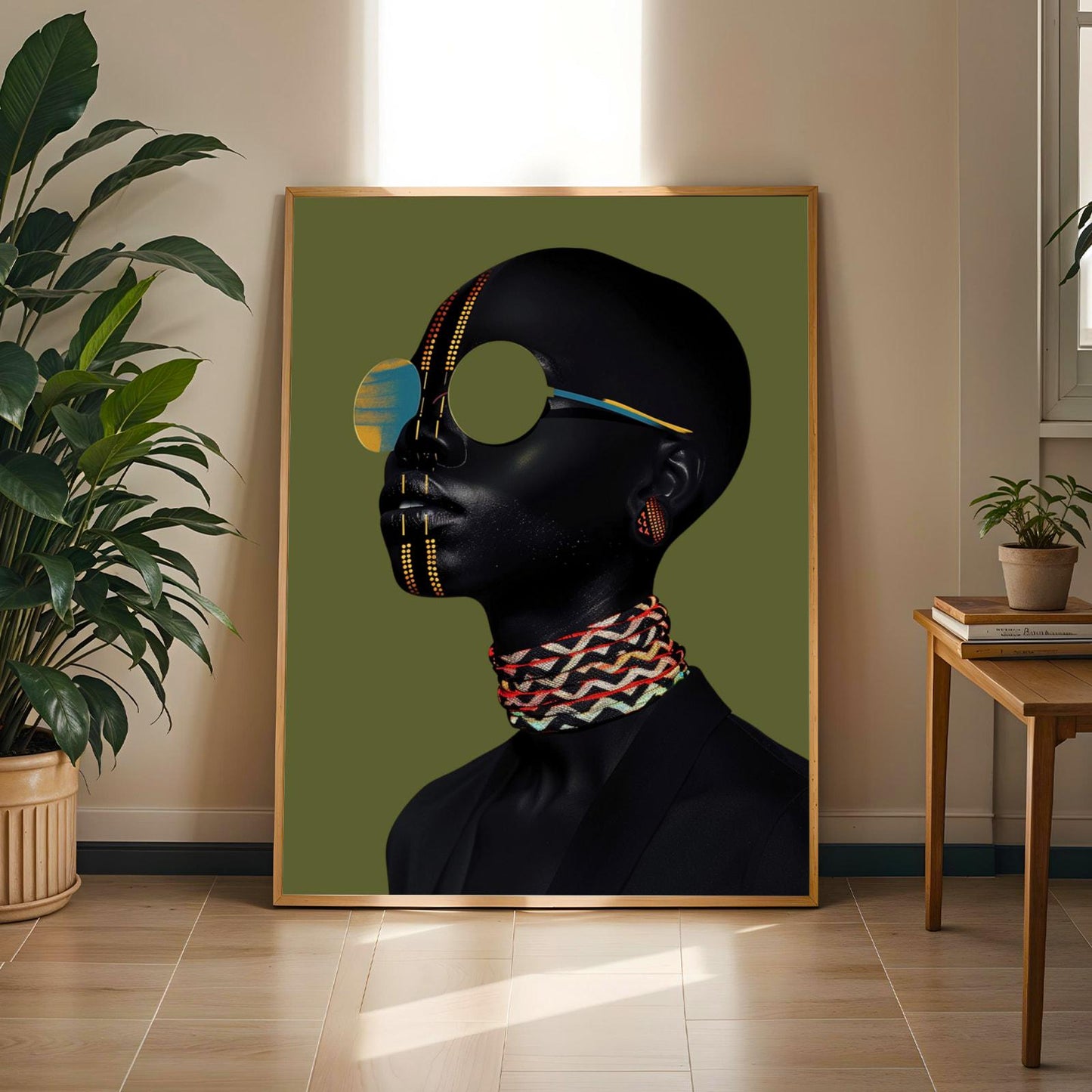 African Abstract Wall Art Print Soluna Soul