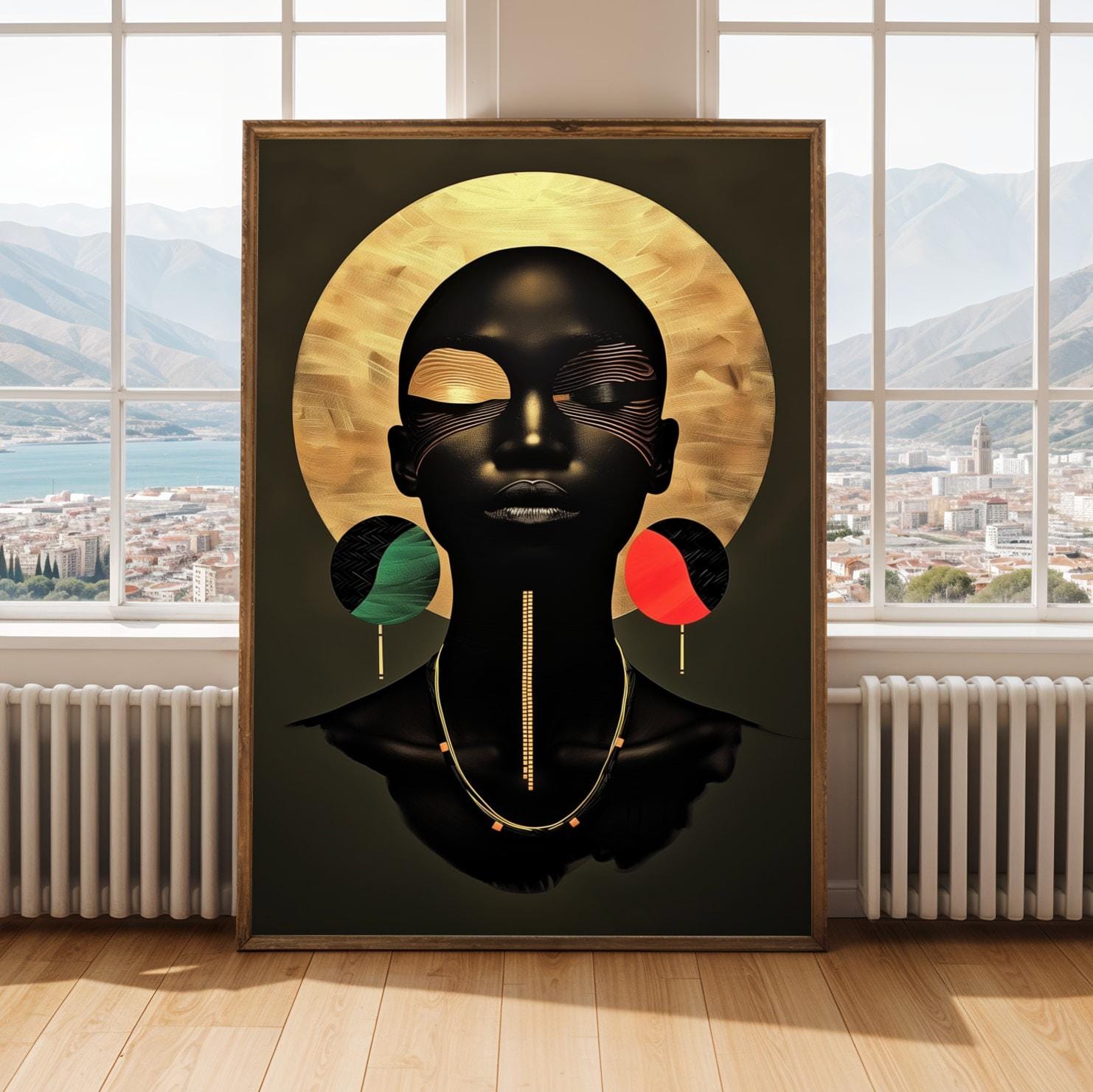 Afrocentric Black Beauty Wall Art Print 2 Soluna Soul