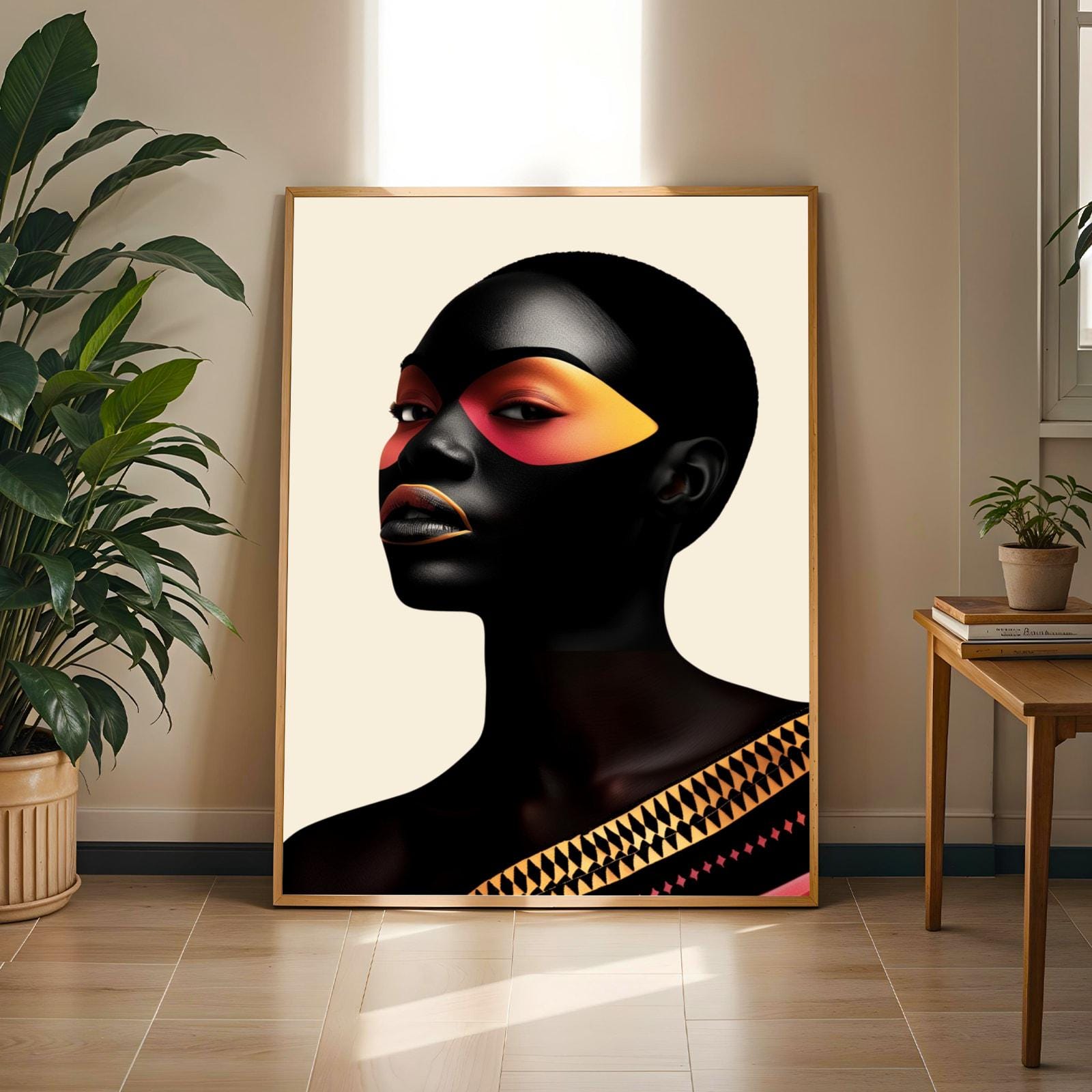 Afrocentric Black Beauty Wall Art Print 3 Soluna Soul