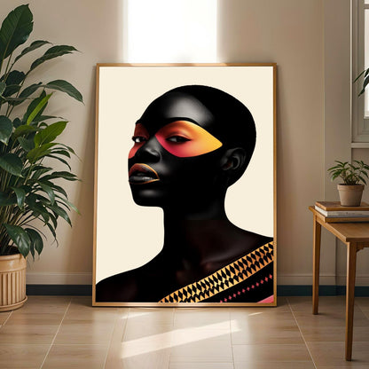 Afrocentric Black Beauty Wall Art Print 3 Soluna Soul