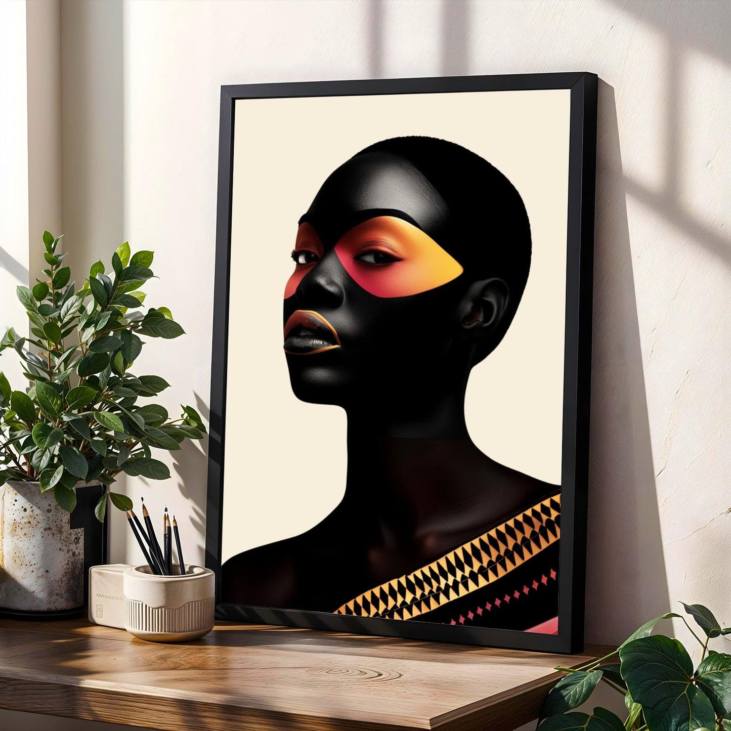Afrocentric Black Beauty Wall Art Print 3 Soluna Soul