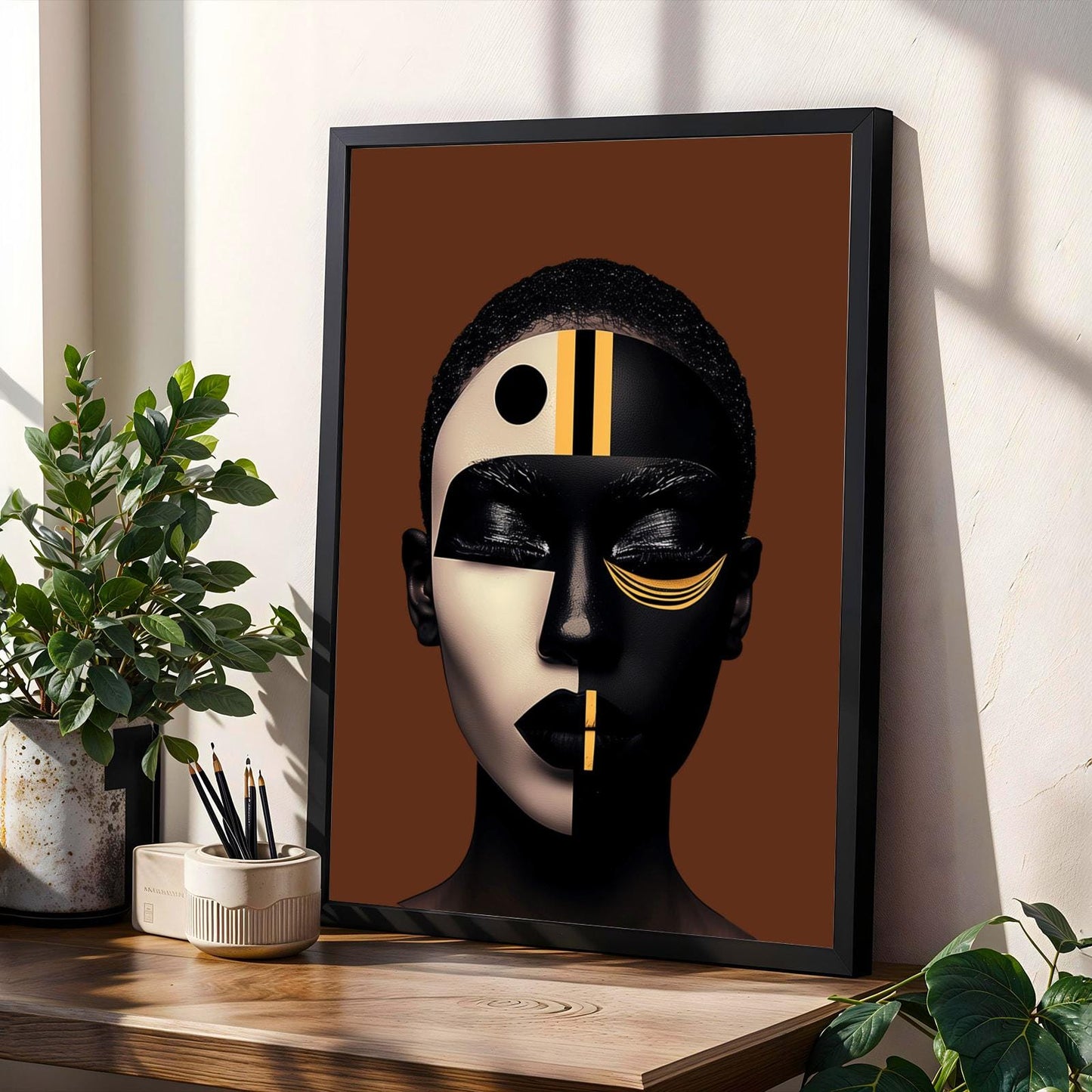 Afrocentric Black Beauty Wall Art Print Soluna Soul