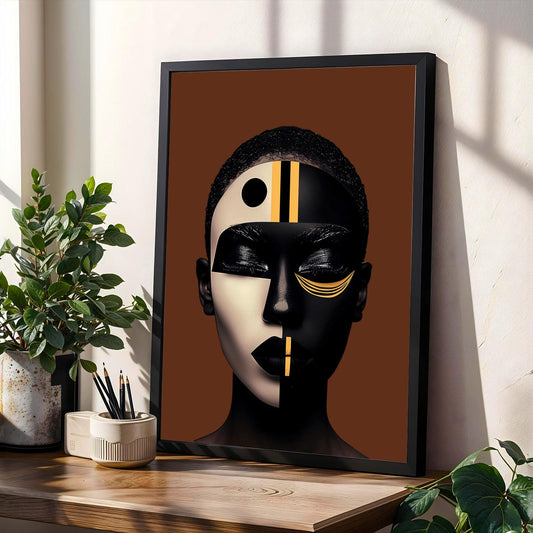 Afrocentric Black Beauty Wall Art Print Soluna Soul
