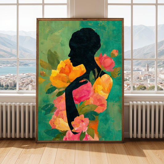 Floral Figure Wall Art Print 2 Soluna Soul