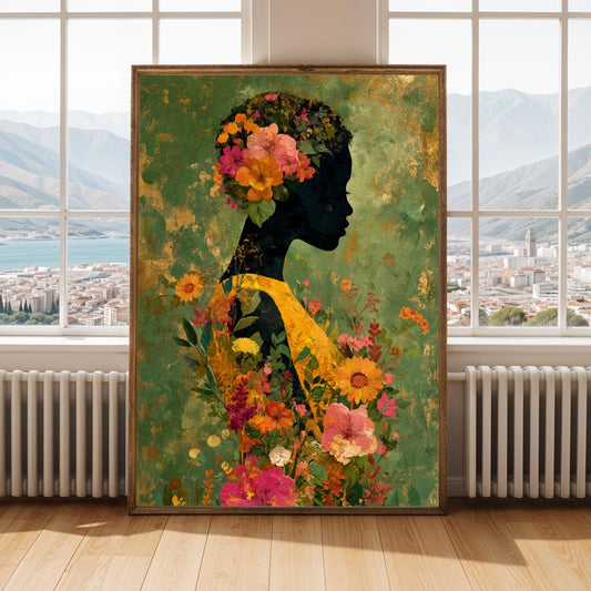 Floral Figure Wall Art Print 1 Soluna Soul