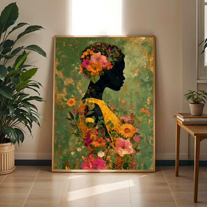 Floral Figure Wall Art Print 1 Soluna Soul