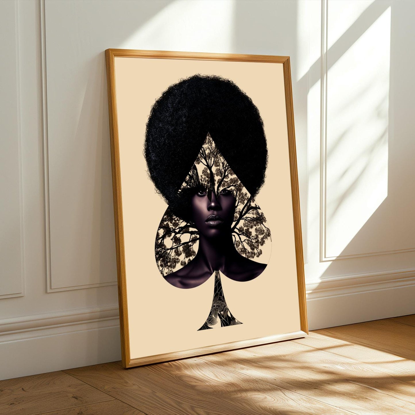 Spade of Roots | Black Beauty Afro Art Print Soluna Soul