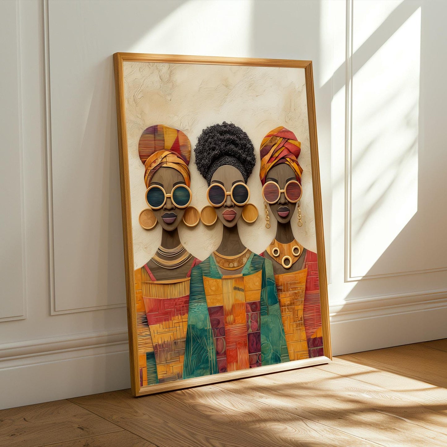 Black Women Art Print, Afrocentric Fashion, Bold Home Decor (Poster Only) Soluna Soul