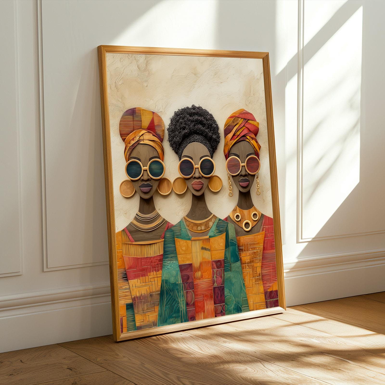 Black Women Art Print, Afrocentric Fashion, Bold Home Decor (Poster Only) Soluna Soul